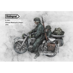STALINGRAD MINIATURES, 1:35, German Motorcycle Troops, 1941( 2 FIGURES) , S-3563
