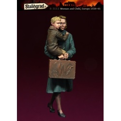 STALINGRAD MINIATURES, 1:35, Woman and Child, Europe 1939-45 ( 1 FIGURE), S-3111