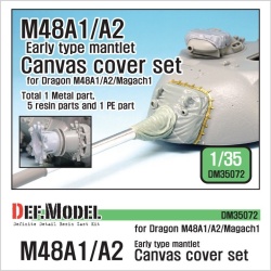DEF.MODEL, DM35072, US M48A1/A2 Early canvas cover set(for Dragon M48A1/A) ,1:35