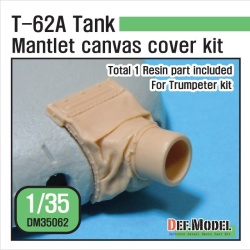 DEF.MODEL, DM35062,T-62A Tank Mantlet Canvas cover kit for Trumpeter T-62A ,1:35