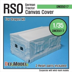 DEF.MODEL, DM35017, German RSO Tractor Canvas Cover (for Dragon 1/35),1:35