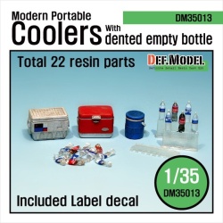 DEF.MODEL, DM35013, Modern U.S Portable Cooler set 1/35),1/35