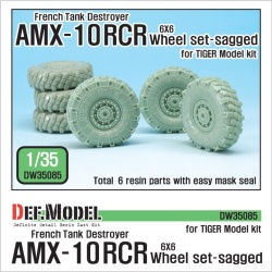 DEF.MODEL,DW35085, French AMX-10RCR TD Sagged Wheel set (for Tiger model ), 1:35