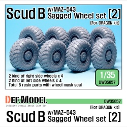 DEF.MODEL, Scud B w/MAZ-543 Sagged Wheel set 2, DW35057, 1:35