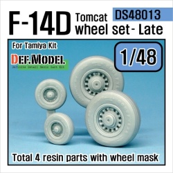 DEF.MODEL, DS48013, F-14D Tomcat Wheel set- Late (for TAMIYA 1/48) ,1:48