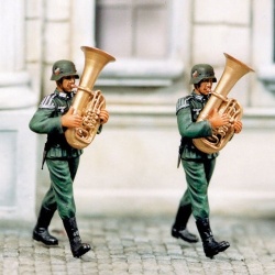 SOL RESIN FACTORY, MM082, 1/35, TUBA PLAYER (2 FIGURES)