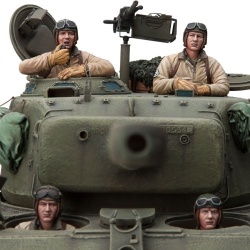 SOL RESIN FACTORY, WWII U.S. Tank crew 4 cat.no.MM201, 1:16