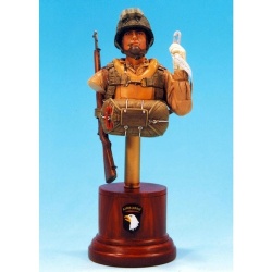 SOL RESIN FACTORY, MM140,200mm U.S.101 ST ABN DIV WW II-BUST (Base is not incl.)