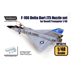 Wolfpack WP48215, F-106 Delta Dart J75 Engine Nozzle set (for Revell, SCALE 1/48