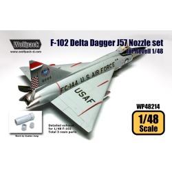 Wolfpack WP48214,F-102 Delta Dagger J57 Engine Nozzle set (for Revel, SCALE 1/48