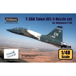 Wolfpack WP48208, T-38A Talon J85-5 Engine Nozzle set (for Wolfpack), SCALE 1/48