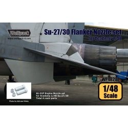 Wolfpack WP48207, Su-27/30 Flanker AL-31F Engine Nozzle set (for Acad,SCALE 1/48
