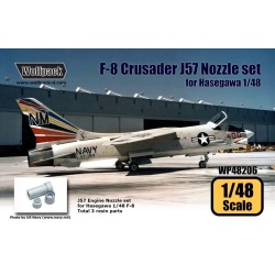 Wolfpack WP48206, F-8 Crusader J57 Engine Nozzle set (for Hasegawa ),SCALE 1/48