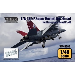 Wolfpack WP48204, F/A-18E/F Super Hornet F414 Engine Nozzle set , SCALE 1/48