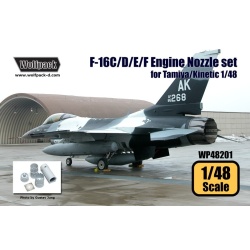 Wolfpack WP48201, F-16C/D/E/F F110 Engine Nozzle set (for Tamiya/Ki , SCALE 1/48