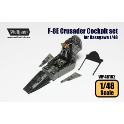 Wolfpack WP48182, F-8E Crusader Cockpit set (for Hasegawa 1/48), SCALE 1/48
