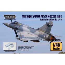 Wolfpack WP48153, Mirage 2000 SNECMA M53 Nozzle set (for Heller/Kinet,SCALE 1/48