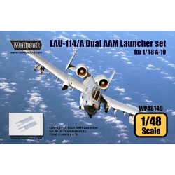 Wolfpack WP48149, LAU-114/A Dual AAM Launcher set for A-10 (2 pcs) ,SCALE 1/48