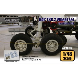 Wolfpack WP48119, BAC TSR.2 Wheel set (for Airfix 1/48) , SCALE 1/48