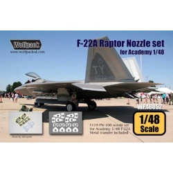 Wolfpack WP48052, F-22A Raptor Nozzle set (for Academy 1/48) ,SCALE 1/48