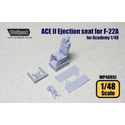 Wolfpack WP48051 , ACE II Ejection seat for F-22A (for Academy 1/48) ,SCALE 1/48
