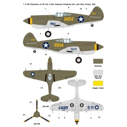 Wolfpack WD48017, P-40 Warhawk Part.3 - USAAF Warhawk (DECALS SET), SCALE 1/48