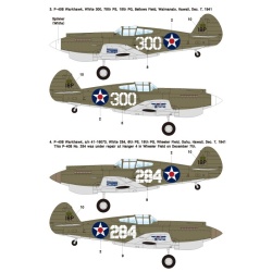 Wolfpack WD48015,P-40 Warhawk Part.1 - Pearl Harbor Def (DECALS SET), SCALE 1/48