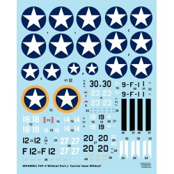 Wolfpack WD48001, F4F-4 Wildcat Part.1 'Carrier Base Wildcat (DECALS),SCALE 1/48