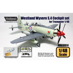 Wolfpack WW48014, Westland Wyvern S.4 Cockpit set (for Trumpeter ), SCALE 1/48