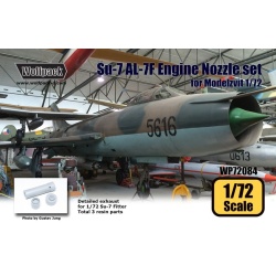Wolfpack WP72084, Su-7 Fitter AL-7F Engine Nozzle set (for Modelzvit),SCALE 1/72