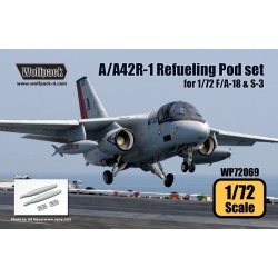 Wolfpack WP72069, A/A42R-1 Refueling Pod set (for 1/72 F/A-18 & S-3), SCALE 1/72