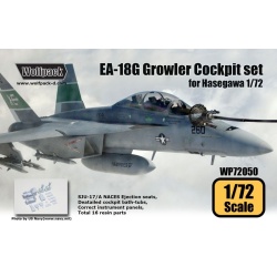 Wolfpack WP72050, EA-18G Growler Cockpit set (for Hasegawa 1/72), SCALE 1/72