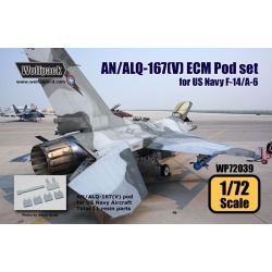 Wolfpack WP72039, AN/ALQ-167(V) ECM Pod set for US Navy, SCALE 1/72