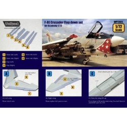 Wolfpack WP72011, F-8E Crusader Flap down set (for Academy 1/72), SCALE 1/72