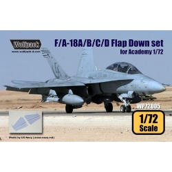Wolfpack WP72005, F/A-18A/B/C/D Flap down set (for Academy 1/72), SCALE 1/72