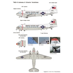 Wolfpack WD72006, C-47 Skytrain Part.1 - US Navy and JM (DECALS SET) ,SCALE 1/72