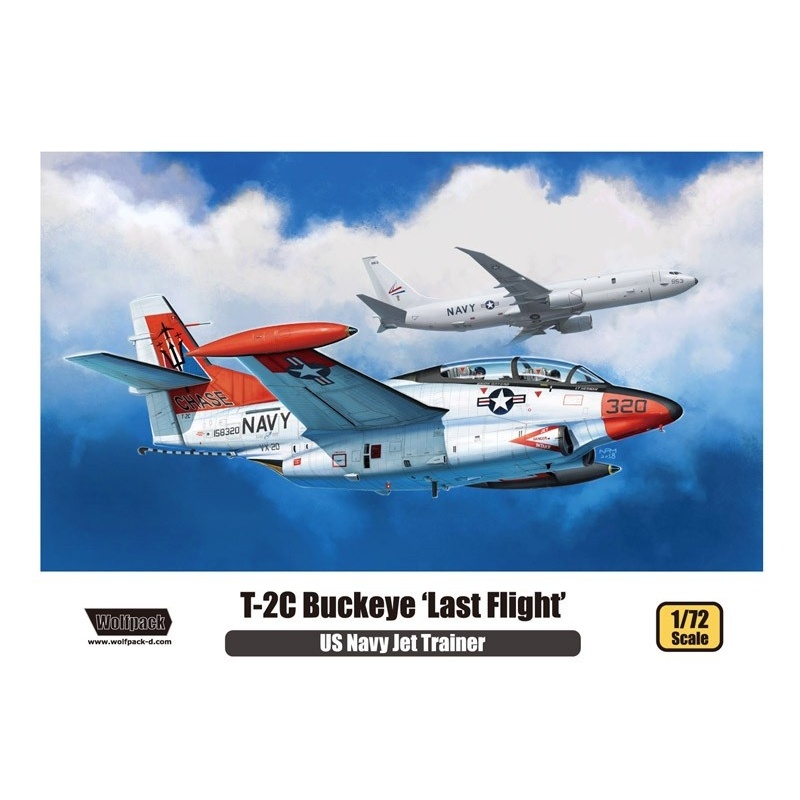 Wolfpack WP10011, T-2C Buckeye 'Last Flight' - PLASTIC MODEL KIT , SCALE 1/72