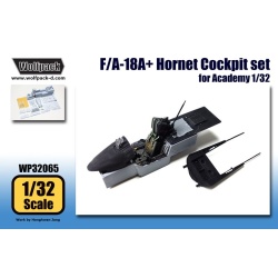 Wolfpack WP32065, F/A-18A+ Hornet Cockpit set (for Academy 1/32) ,SCALE 1/32
