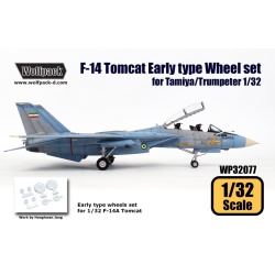 Wolfpack WP32077, F-14 Tomcat EarlyType wheel set (for Tamiya/Trumpe, SCALE 1/32