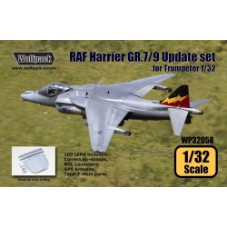 Wolfpack WP32058, RAF Harrier GR.7/9 Update set (for Trumpeter 1/32), SCALE 1/32
