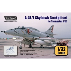 Wolfpack WP32043 , A-4E/F Skyhawk Cockpit set (for Trumpeter 1/32), SCALE 1/32