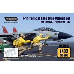 Wolfpack WP32004, F-14 Tomcat Late Type wheel set (for Tamiya/Trumpet,SCALE 1/32
