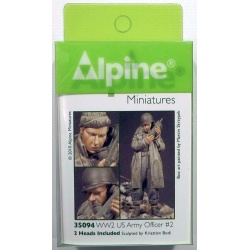 ALPINE MINIATURES, 35094, WWII US Army Officer 2 (1 fig.), SCALE 1:35