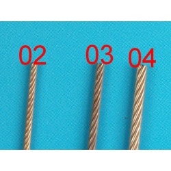 LH-02, 0.75mm Metal wire rope for AFV Kits, Eureka XXL, scale 1/35, 1/48, 1/72