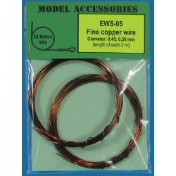 Fine copper wires 0.45 mm / 0.50 mm, EWS-05, Eureka XXL