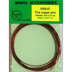 Fine copper wires 0.65 mm / 0.70 mm, EWS-07, Eureka XXL