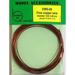 Fine copper wires 0.85 mm / 0.90 mm, EWS-09, Eureka XXL