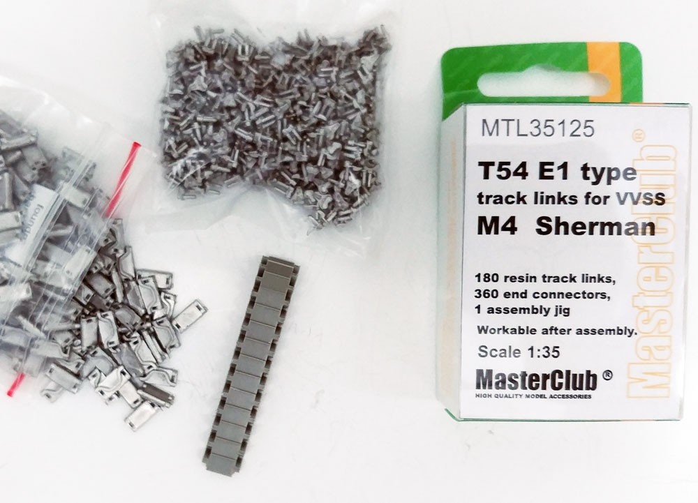 SCALE:1/35 M3 Metal Tracks for M4 Sherman RAM-T51 typ MasterClub MTL35124