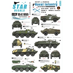Star Decals, 35-C1055, Decal for Soviet and Russian Naval Infantry  2, 1:35