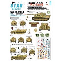 Star Decals, 35-C1058, Decal for Courland-Kurland 1944-45  1, 1:35